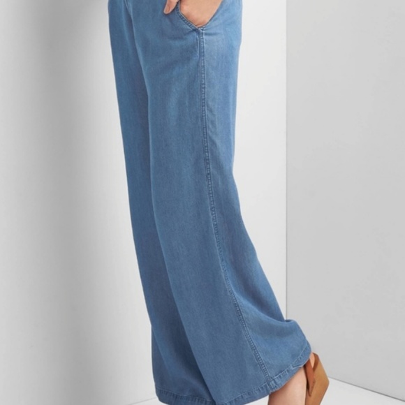 tencel wide leg jeans